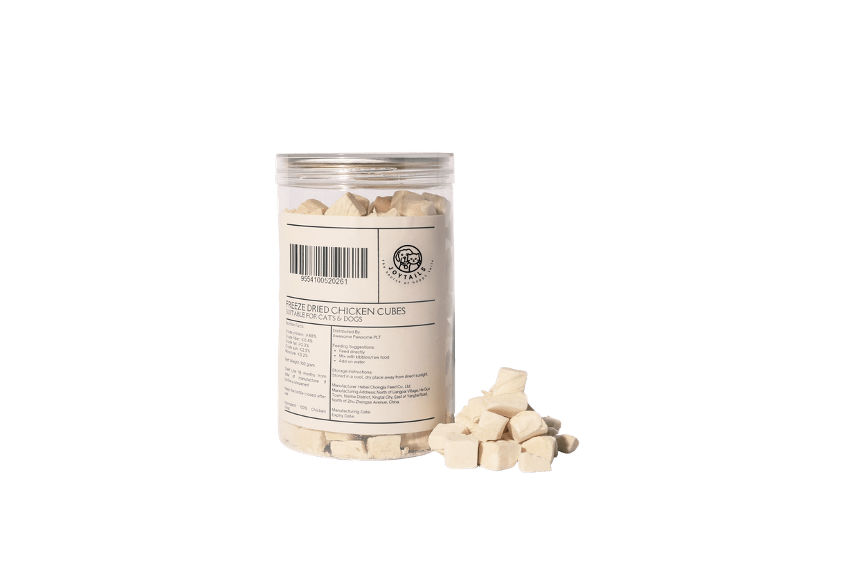 Joytails Freeze-Dried Chicken Cubes 100gram - Image 9