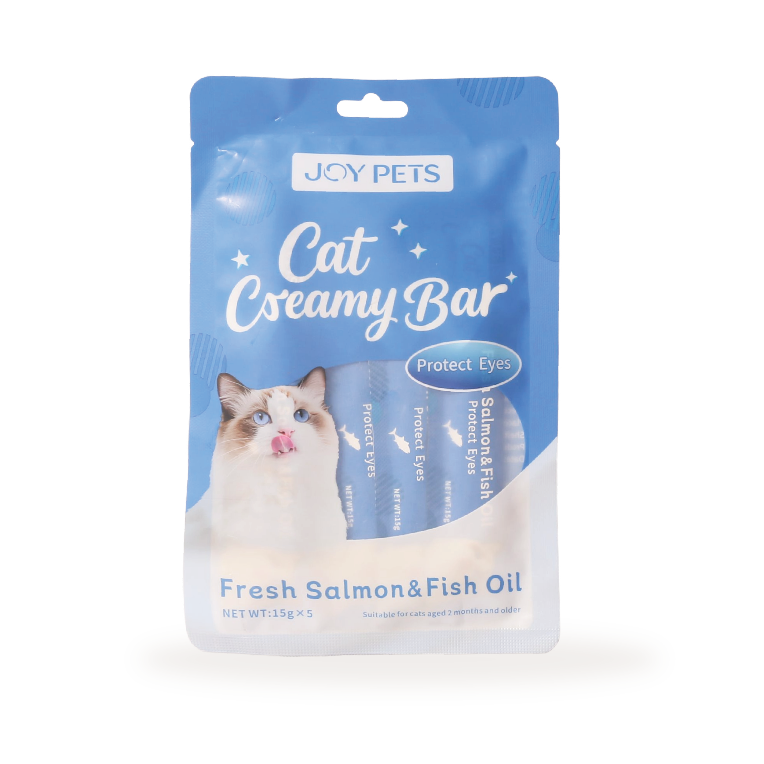 Joy Pets Cat Creamy Bar - Fresh Salmon & Fish Oil (15g x 5) - Image 6