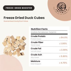 Joytails Freeze-Dried Duck Cubes 200gram