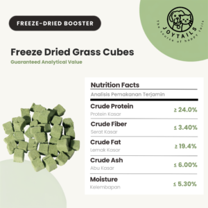 Joytails Freeze-Dried Grass Cubes 100gram