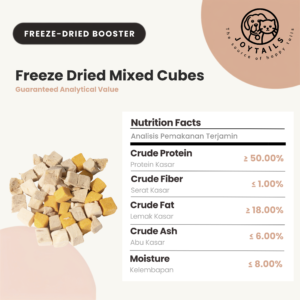 Joytails Freeze-Dried Mixed Cubes 100gram